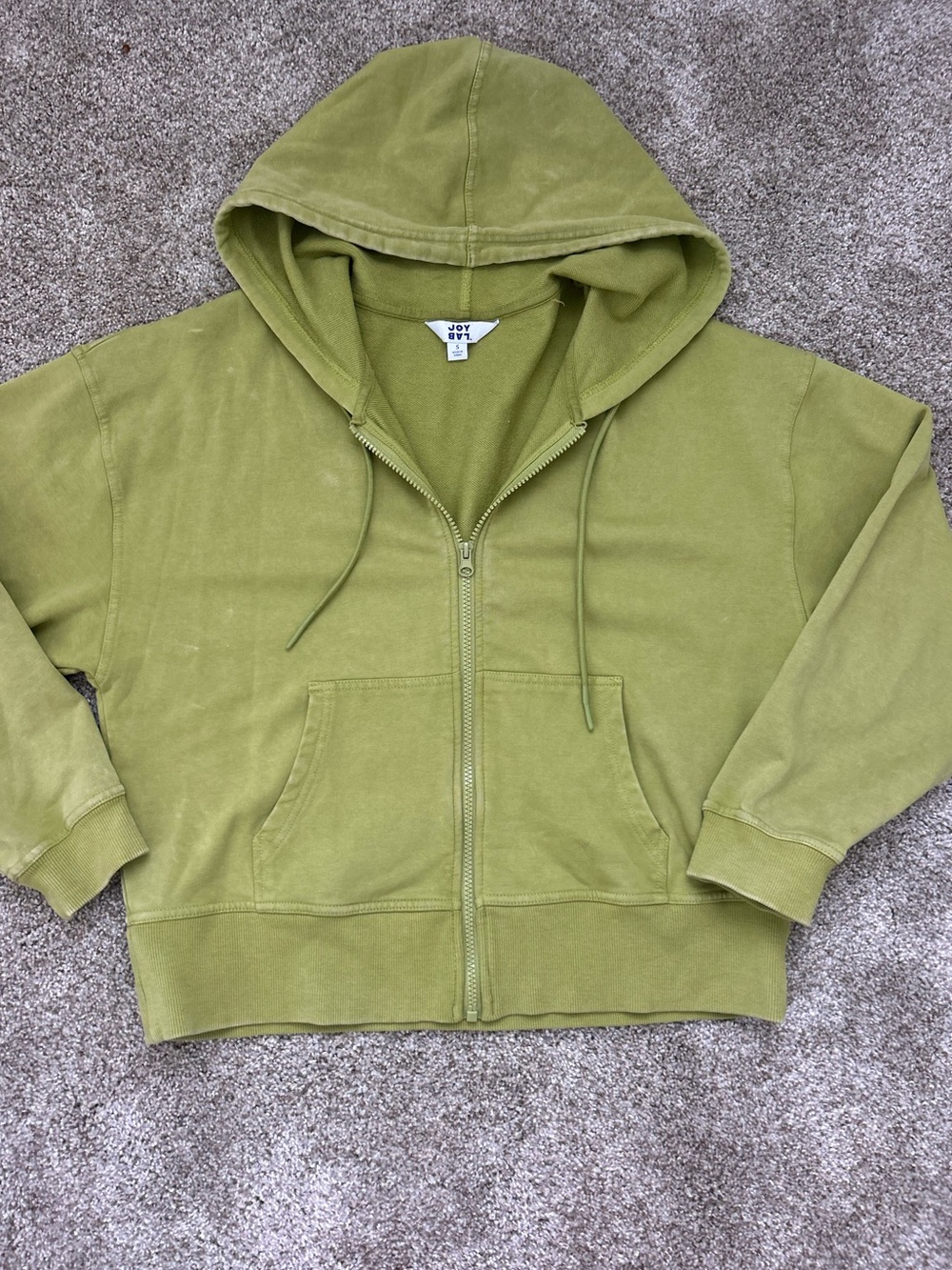 JOYLAB Green Zip Hoodie